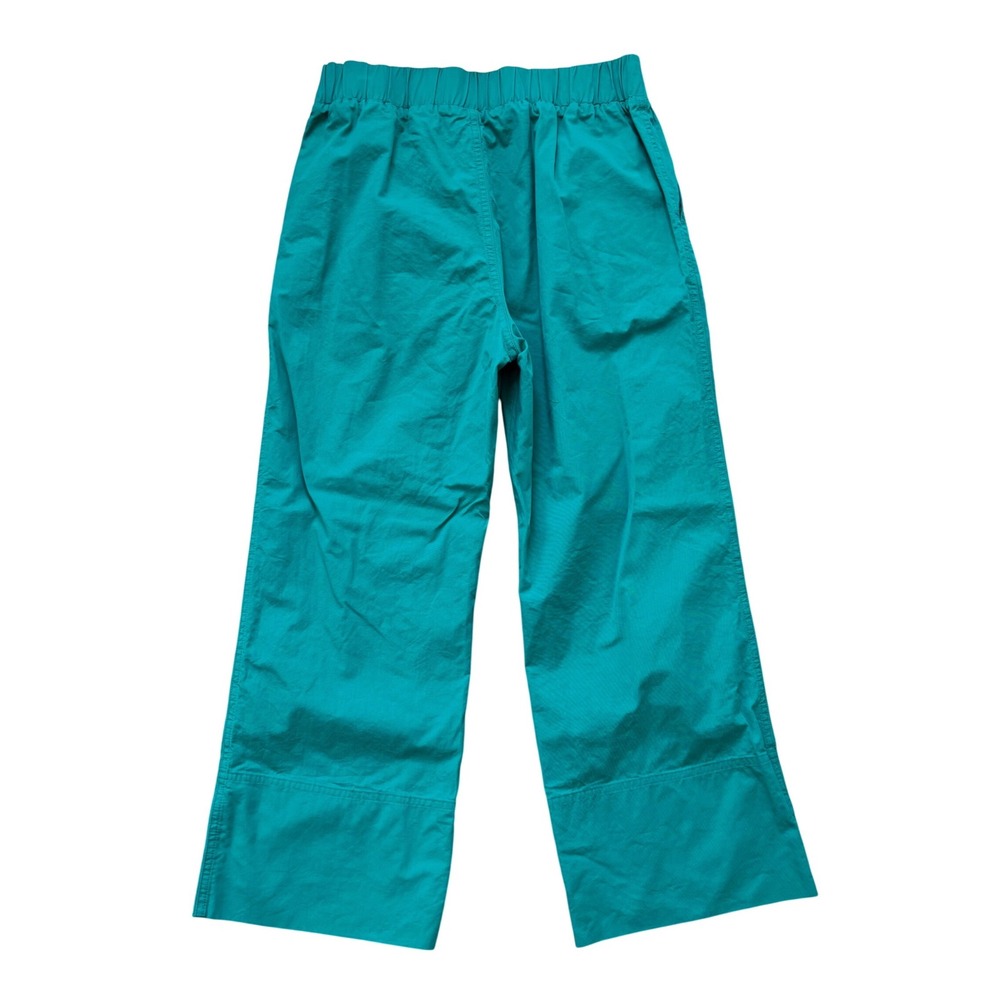 Rue Blanche Kelly Green Cotton Wide‎ Leg Elastic Waist Cropped Pants Size 2